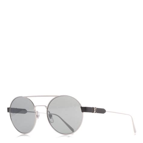 LOUIS VUITTON LV Starburst Round Sunglasses Z1103W Silver 